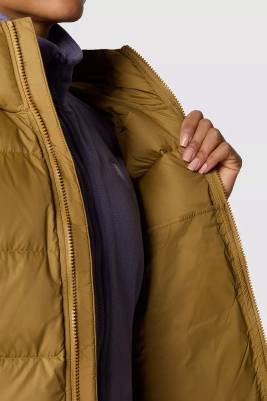 The North Face Womens Hyalite Down Hooded Jacket British Khaki