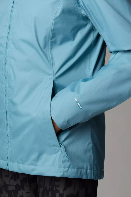 The North Face Womens Quest Zip-In Triclimate 3-In-1 Jacket Algae Blue-Midnight Petrol