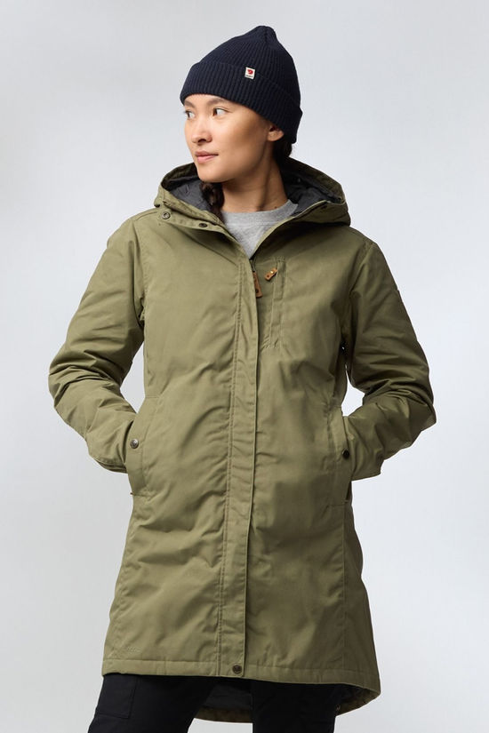 Fjallraven Womens Kiruna Padded Parka Green