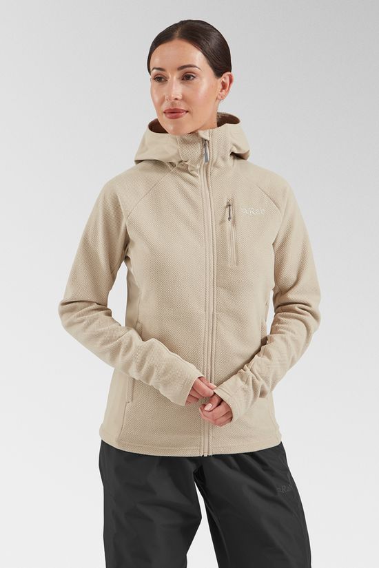 Rab Womens Capacitor Hoodie Jacket Dark Pebble (Zinc)