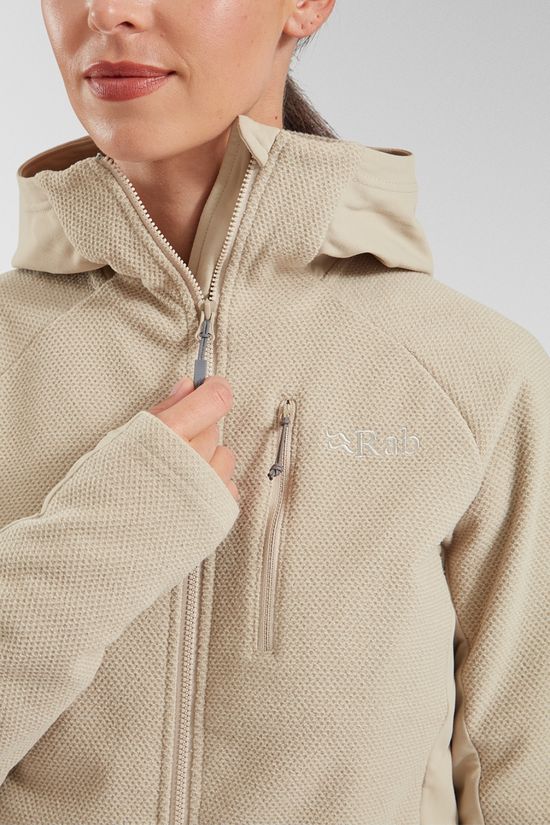 Rab Womens Capacitor Hoodie Jacket Dark Pebble (Zinc)