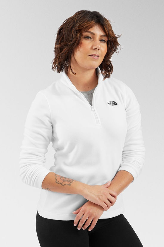 The North Face Womens Cornice II Quarter Zip Fleece Tnf White/Npf