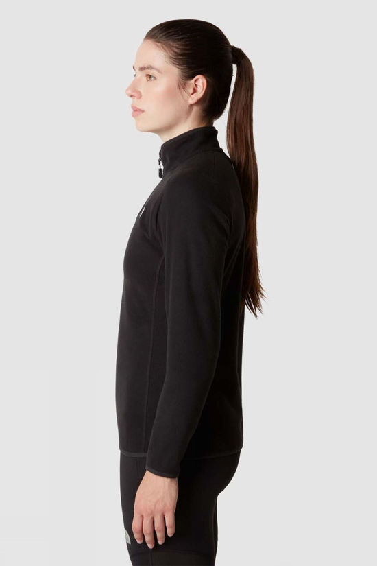 The North Face Womens 100 Glacier Quarter Zip Fleece TNF BLACK