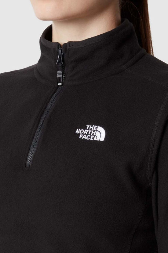 The North Face Womens 100 Glacier Quarter Zip Fleece TNF BLACK