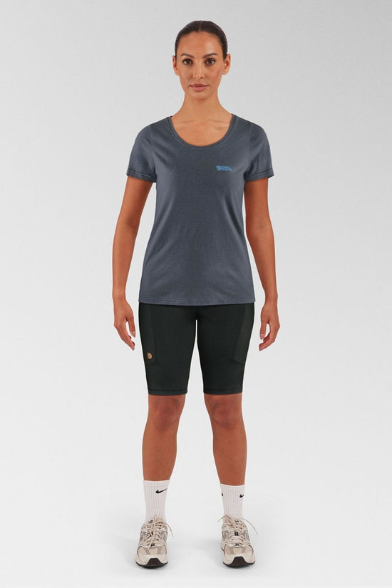 Fjallraven Womens Logo T-Shirt Navy