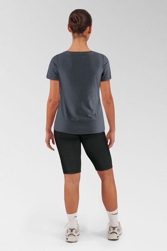 Fjallraven Womens Logo T-Shirt Navy