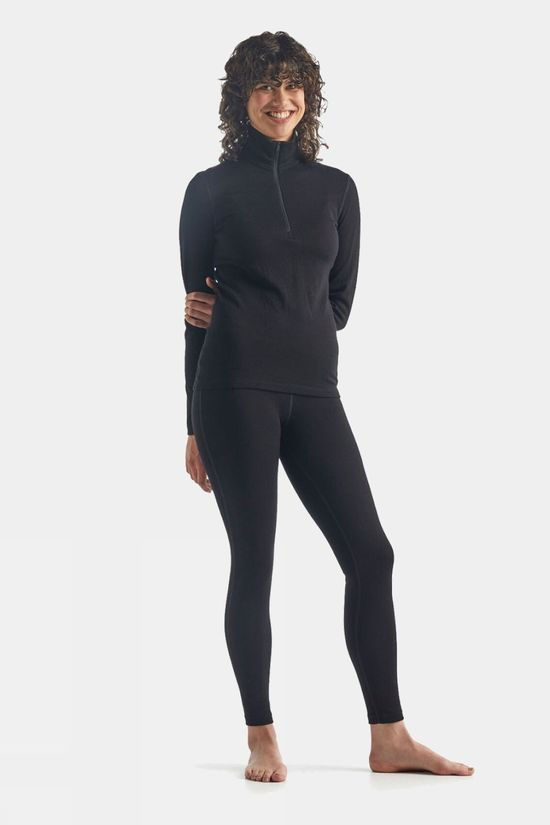 Icebreaker Womens 260 Tech Long Sleeve Half Zip Top Black