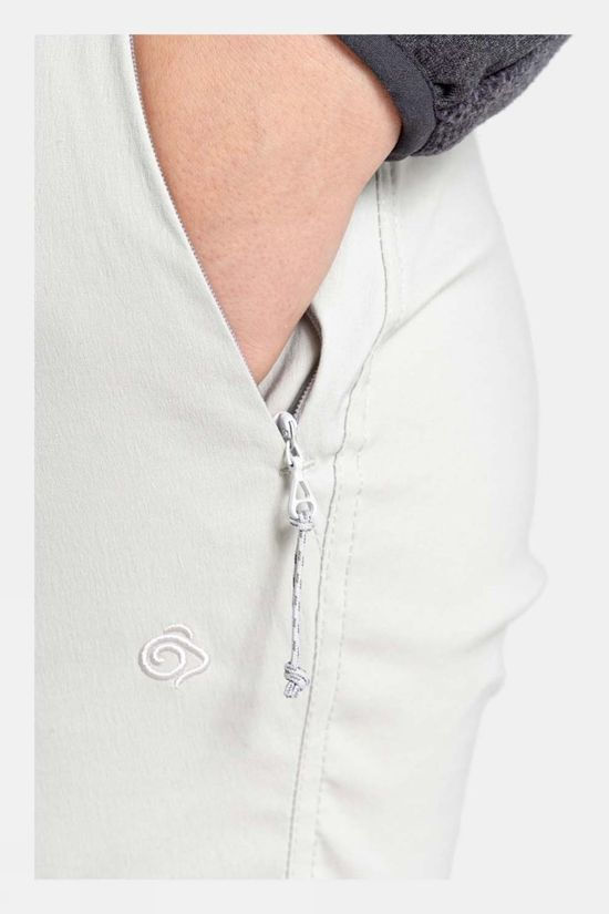 Craghoppers Womens Kiwi Pro II Crop Trousers Dove Grey