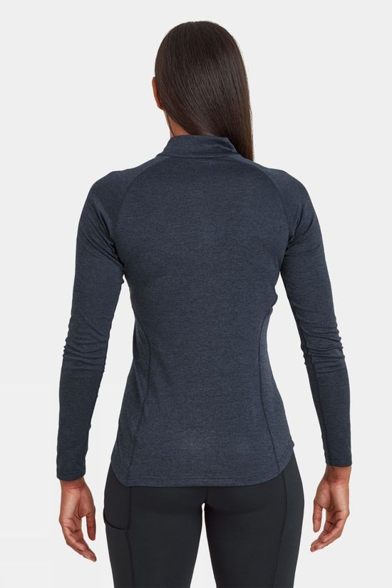 Montane Womens Dart Zip Neck Base Layer Top  Eclipse Blue