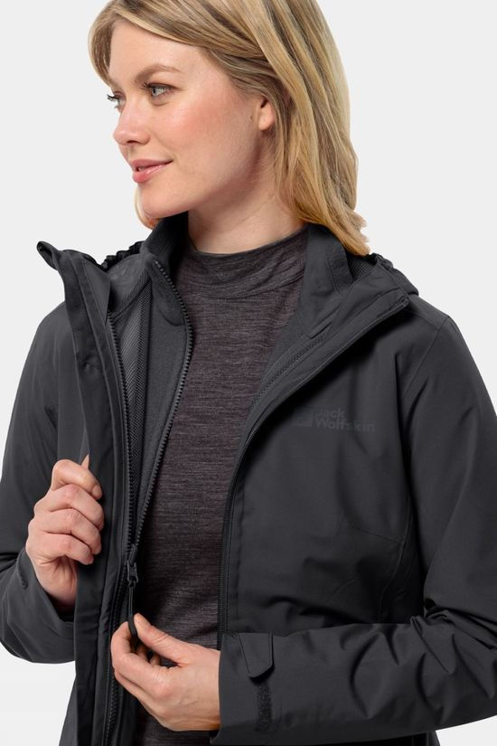 Jack Wolfskin Womens Moonrise 3-In-1 Jacket Black