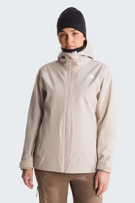 The North Face Womens Quest DryVent Triclimate 3-In-1 Jacket Timeless Taupe/Garnet