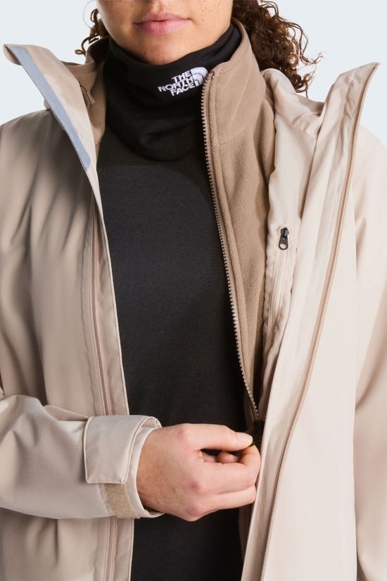 The North Face Womens Quest DryVent Triclimate 3-In-1 Jacket Timeless Taupe/Garnet