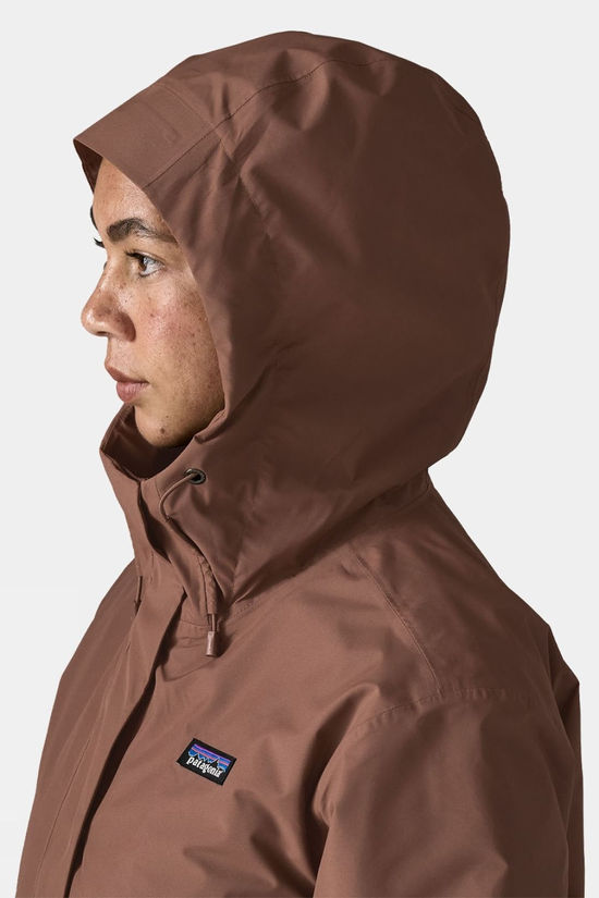 Patagonia Womens Heyes Peak 3-In-1 Parka Jacket Berm Brown