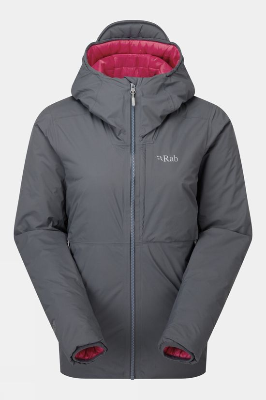 Rab Womens Microlight Shield Jacket Steel/Watermelon
