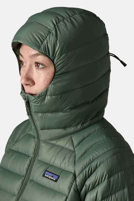 Patagonia Womens Down Sweater Hooded Jacket Canopy Green