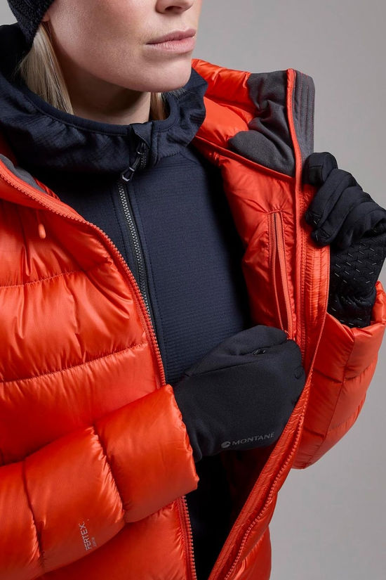 Montane Womens Anti-Freeze XT Hooded Down Jacket Tigerlily