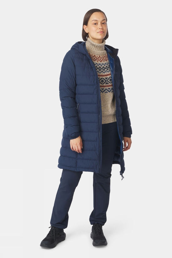 Ayacucho Womens Adventure Lightweight Down Jacket Navy