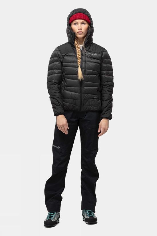 Norrona Womens Falketind Down750 Hood Jacket Caviar