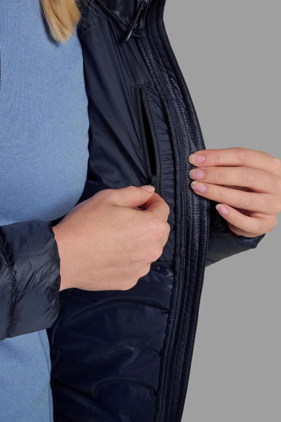 Montane Womens Anti Freeze Hooded Down Jacket Eclipse Blue