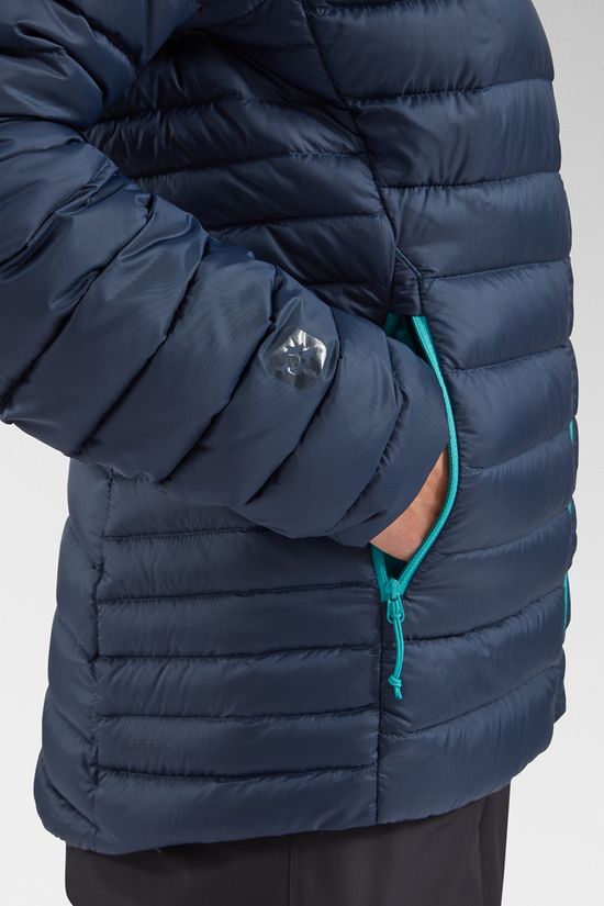 Rab Womens Microlight Alpine Jacket Deep Ink/Aquamarine