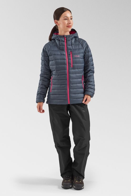 Rab Womens Microlight Alpine Jacket Steel/Watermelon