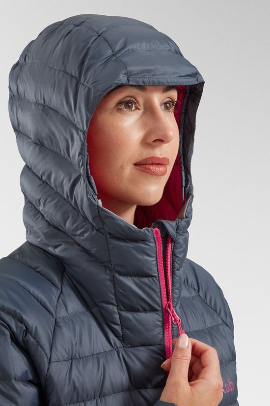 Rab Womens Microlight Alpine Jacket Steel/Watermelon