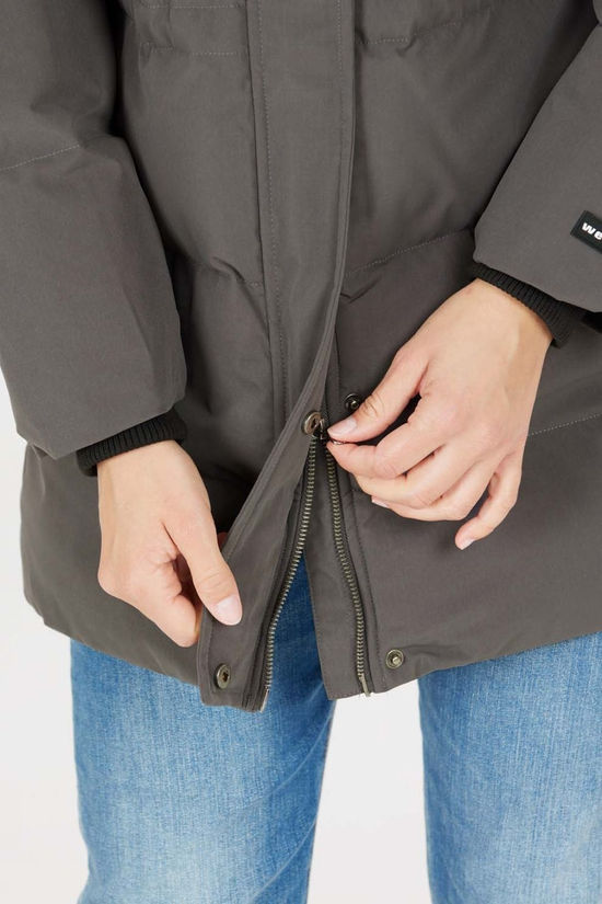 Weather Report Womens Silky Puffa Jacket Magnet