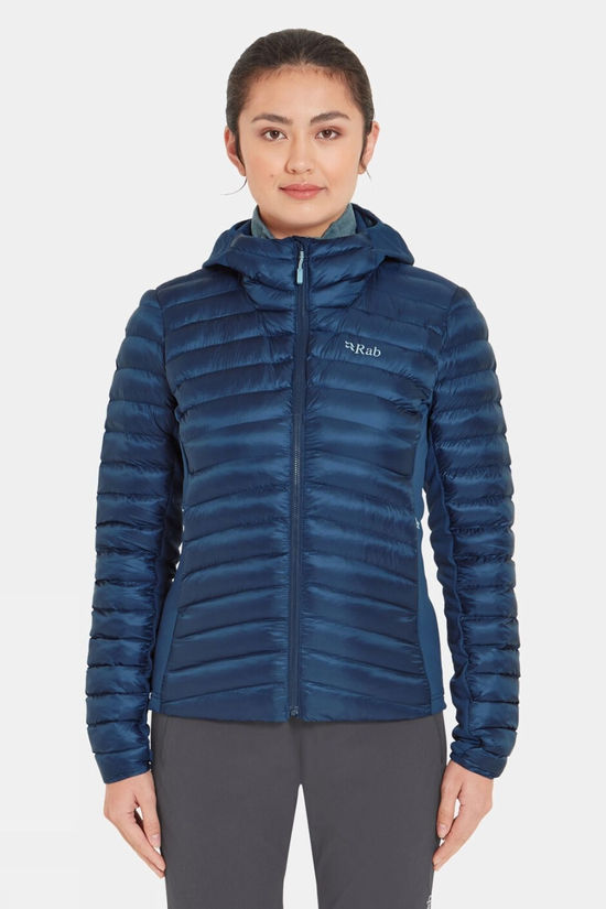Rab Womens Cirrus Flex Hooded Jacket Tempest Blue