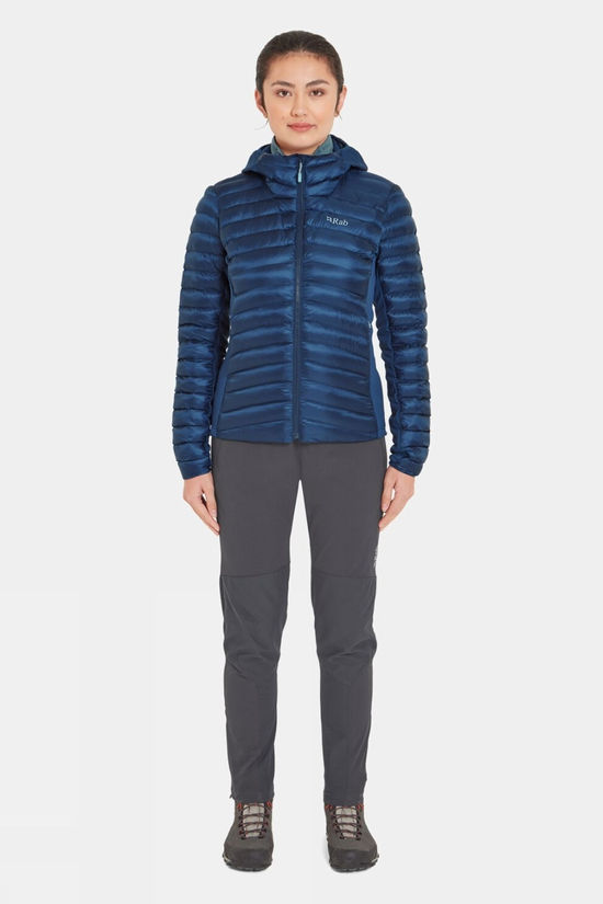 Rab Womens Cirrus Flex Hooded Jacket Tempest Blue