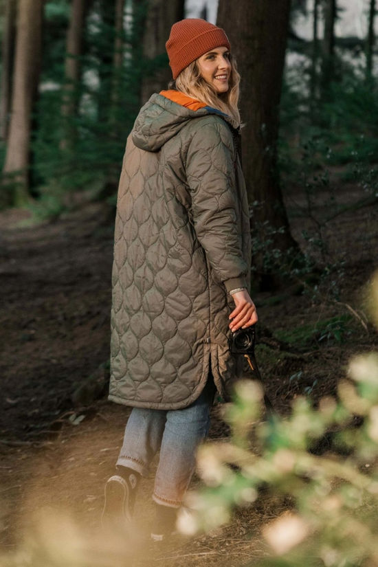 Passenger Womens Flora 2.0 Long Recycled Insulated Parka Dusty Olive