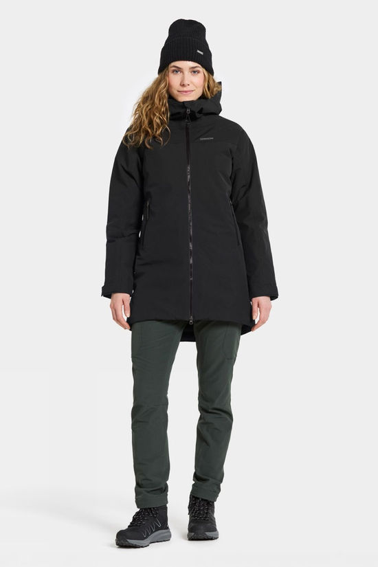 Didriksons Womens Marget Parka  Black