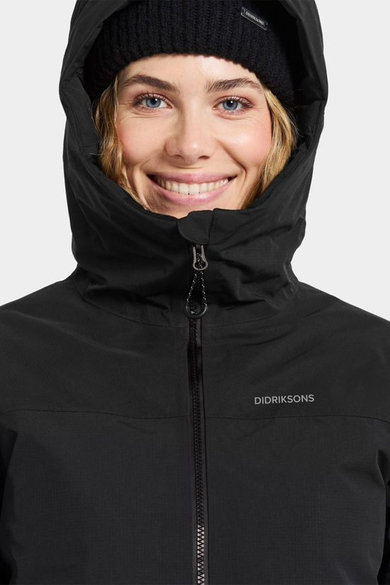 Didriksons Womens Marget Parka  Black