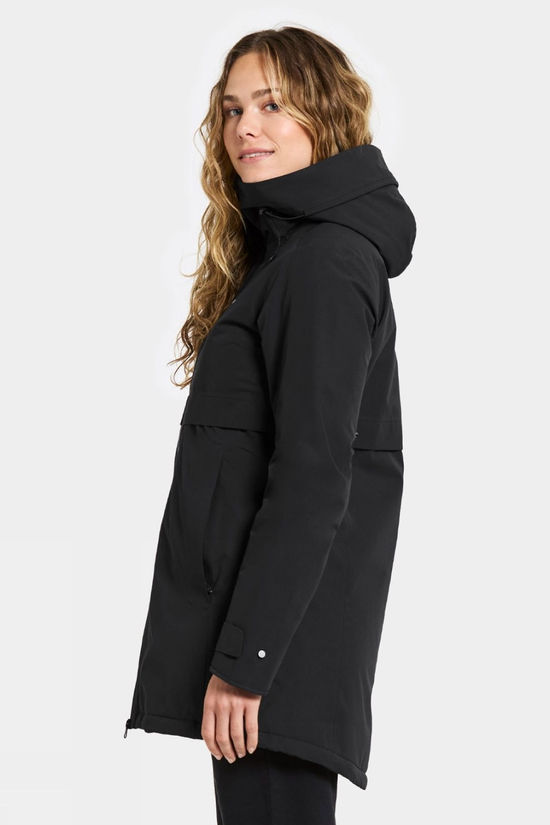 Didriksons Womens Helle 6 Parka  Black