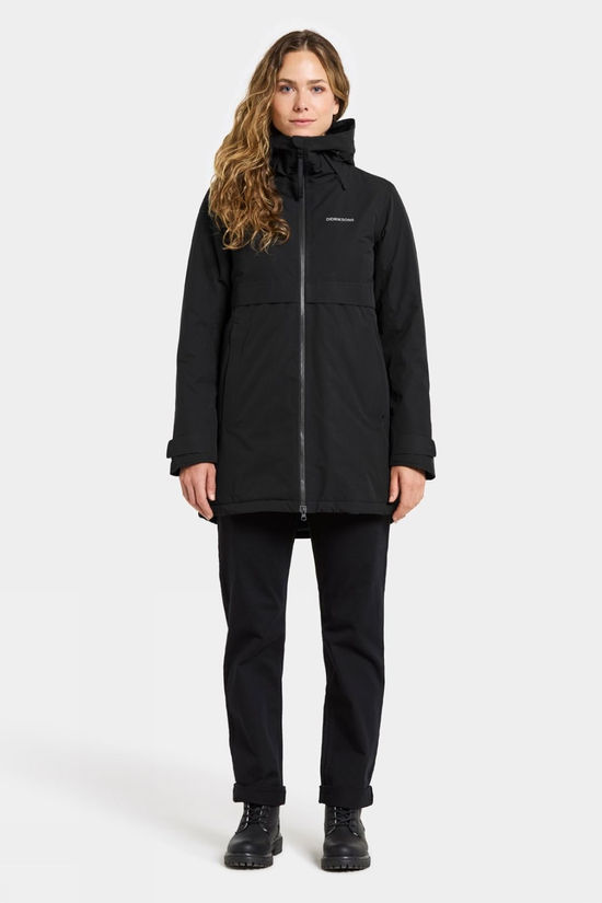 Didriksons Womens Helle 6 Parka  Black