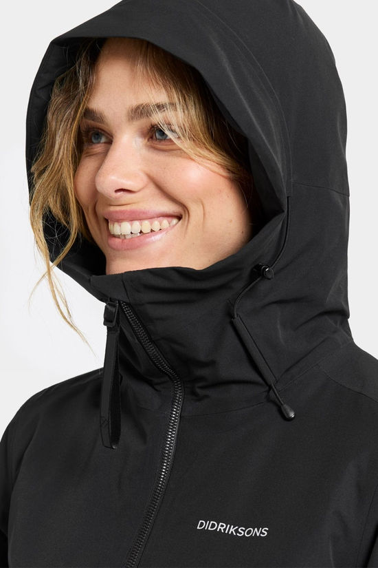 Didriksons Womens Helle 6 Parka  Black
