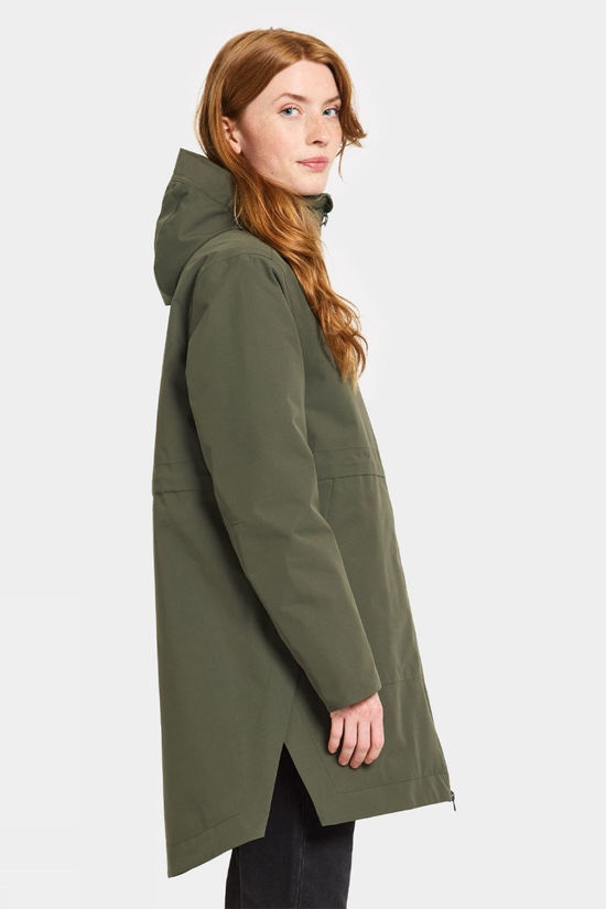 Didriksons Womens Elena Parka  Deep Green