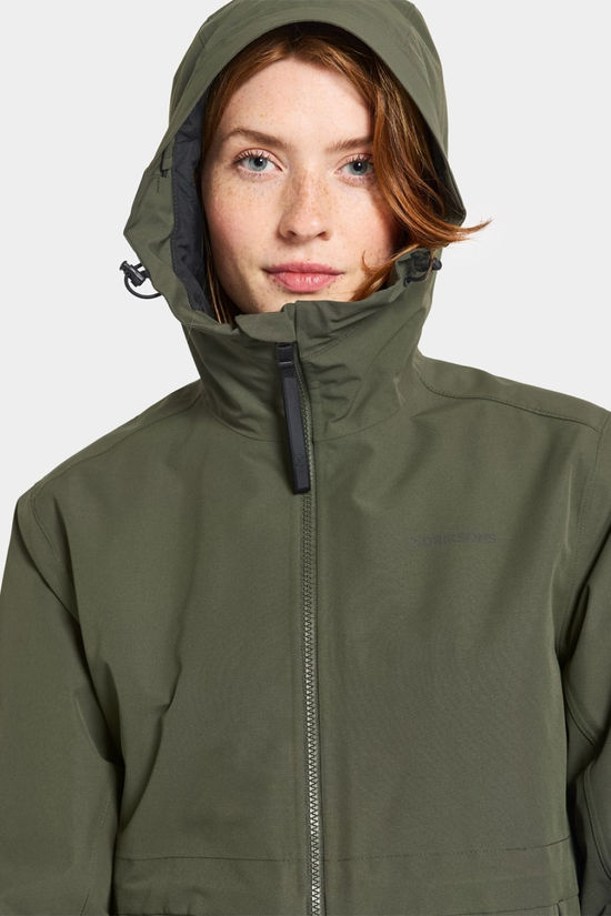 Didriksons Womens Elena Parka  Deep Green