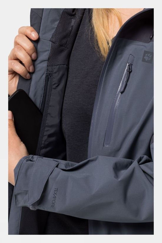Jack Wolfskin Womens Go Hike Jacket Dolphin