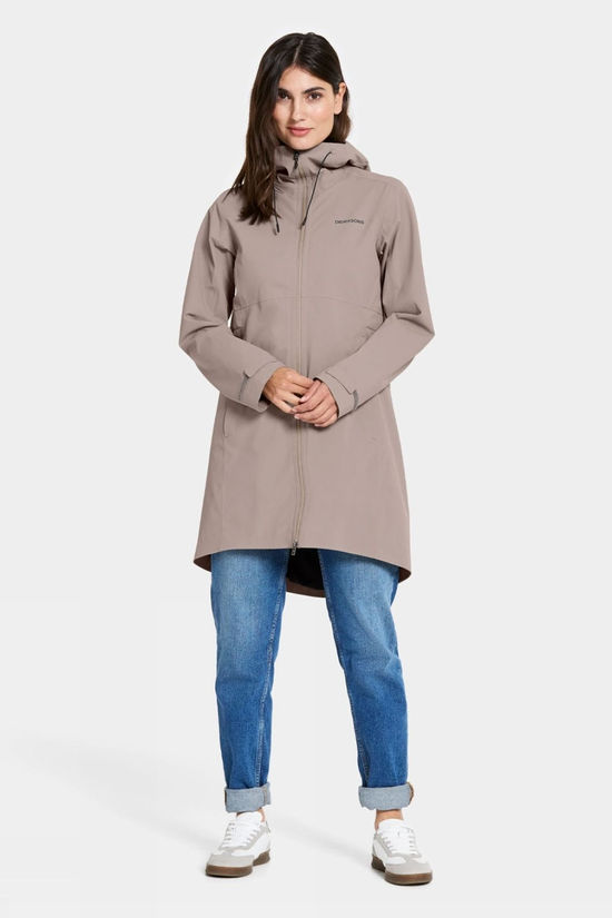 Didriksons Womens Bea Parka Ash Brown