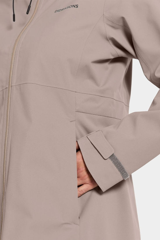 Didriksons Womens Bea Parka Ash Brown