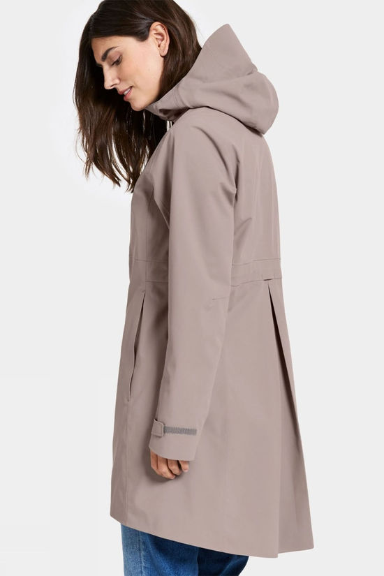 Didriksons Womens Bea Parka Ash Brown