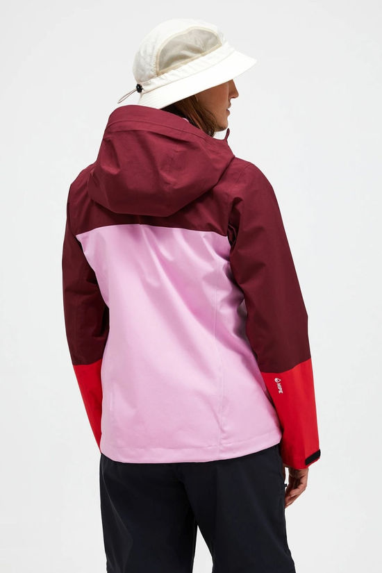 Peak Performance Womens Trail Shell Jacket Obscure/Morning Dew/Brilliant Red