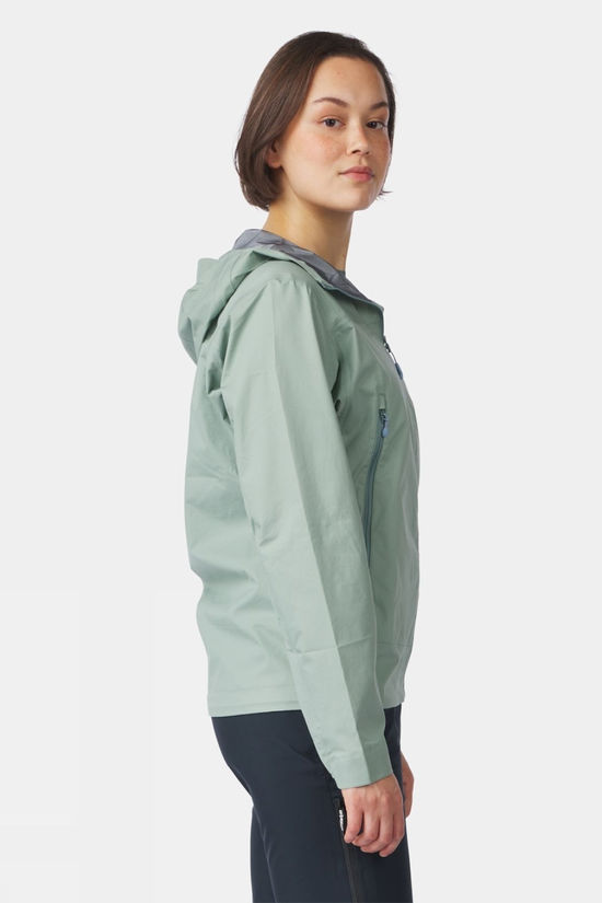 Ayacucho Womens Mountain Light Hardshell Jacket Iceberg Green
