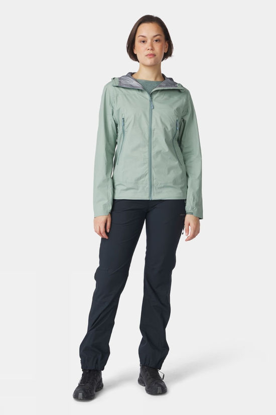 Ayacucho Womens Mountain Light Hardshell Jacket Iceberg Green