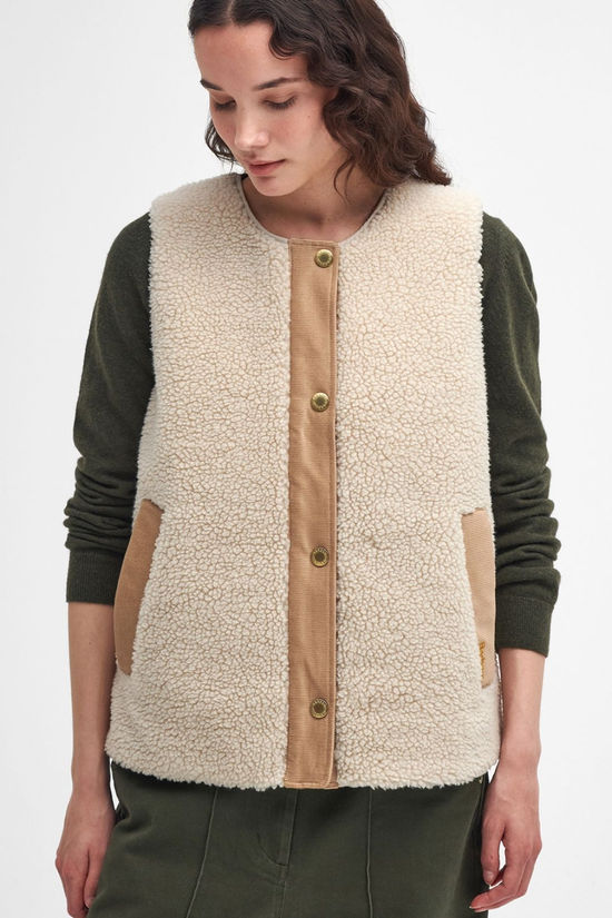 Barbour Womens Dulsie Liner Gilet Ecru/Ancient