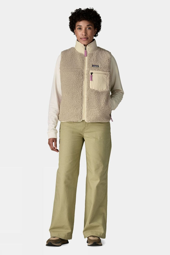 Patagonia Womens Classic Retro-X Vest  Natural W/Light Violet