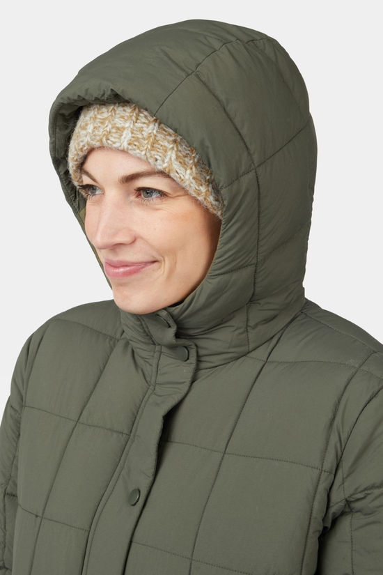 Ayacucho Womens Windermere Quilted Coat Dark Moss