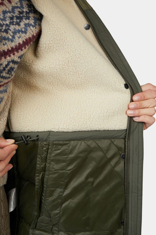 Ayacucho Womens Windermere Quilted Coat Dark Moss