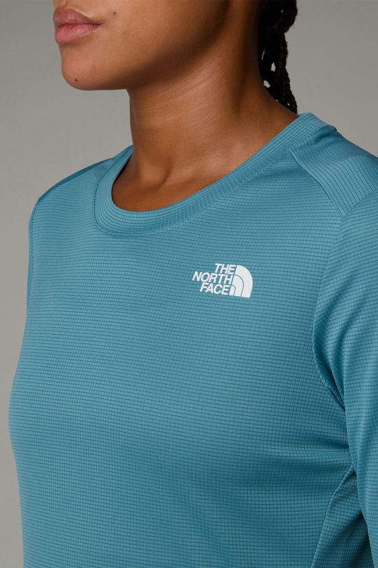 The North Face Womens Shadow Hike Long Sleeve T-Shirt Algae Blue