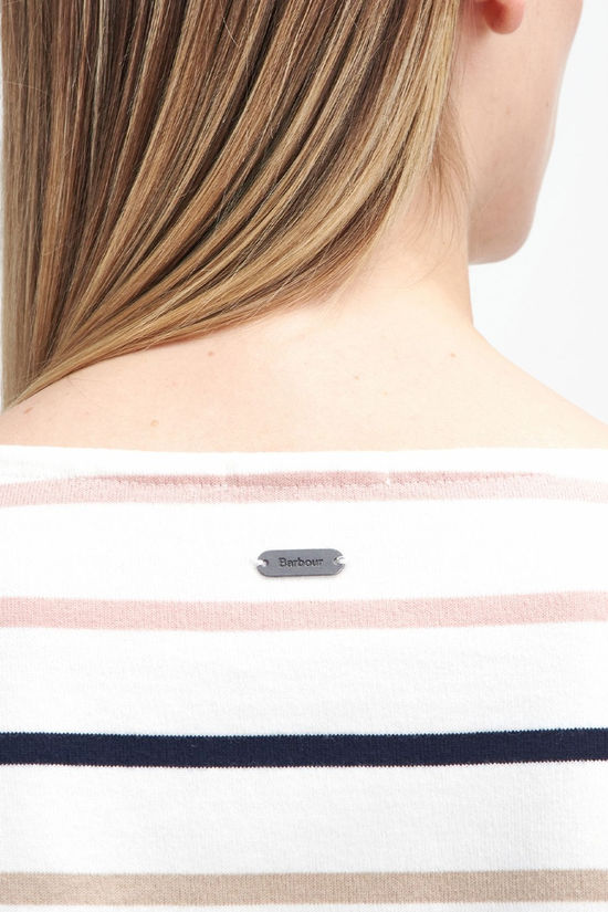Barbour Womens Hawkins Long Sleeve T-Shirt Cloud Stripe